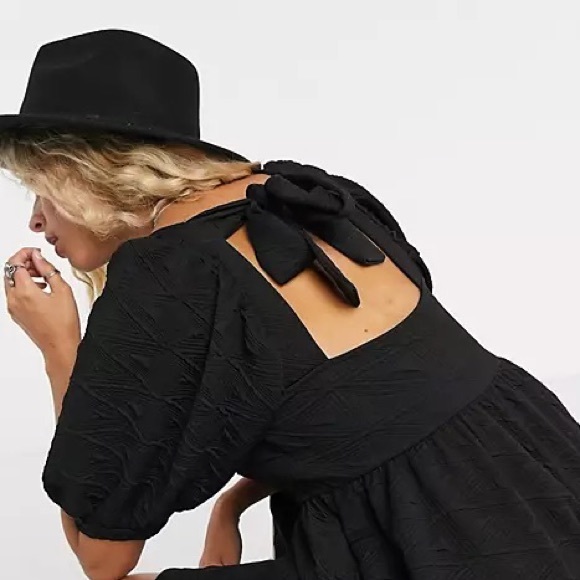 Violet Puff Sleeve Mini Dress (XS) NWT - Picture 11 of 12